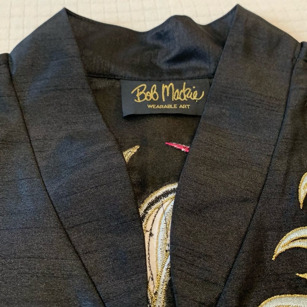 Bob Mackie Wearable Art embroidered dragon jacket/top - Picture 9 of 15
